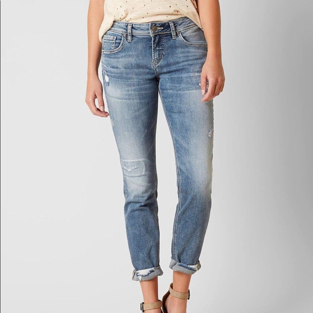 SILVER Sam Boyfriend Stretch Jean